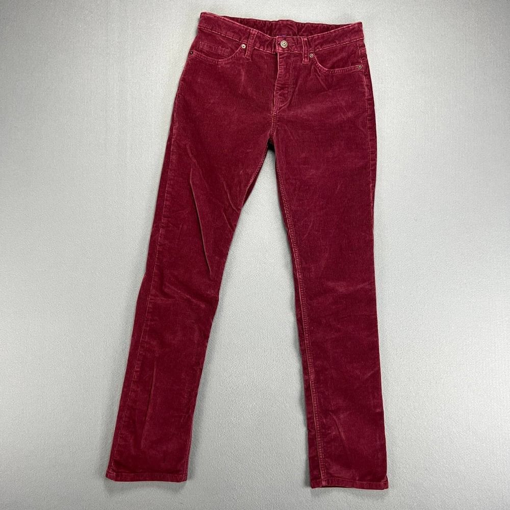 Patagonia Corduroy Pants Womens 28 x32 Burgundy Organic Cotton New No Tags